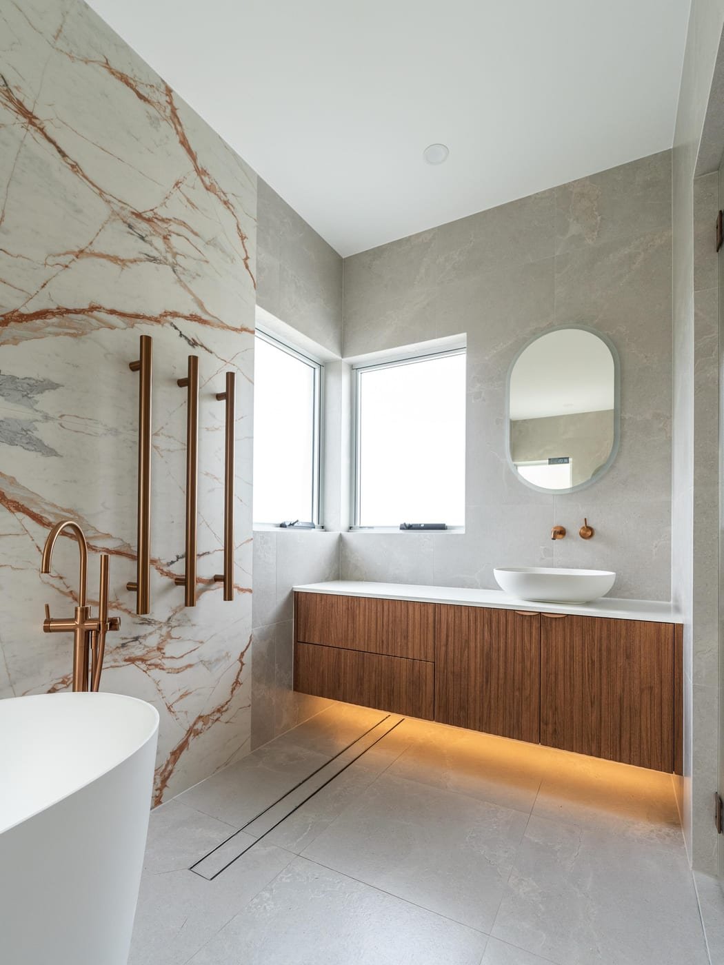NK Kitchens & Joinery. Caringbah south project. A space that proves bathrooms can be both practical and beautiful.
