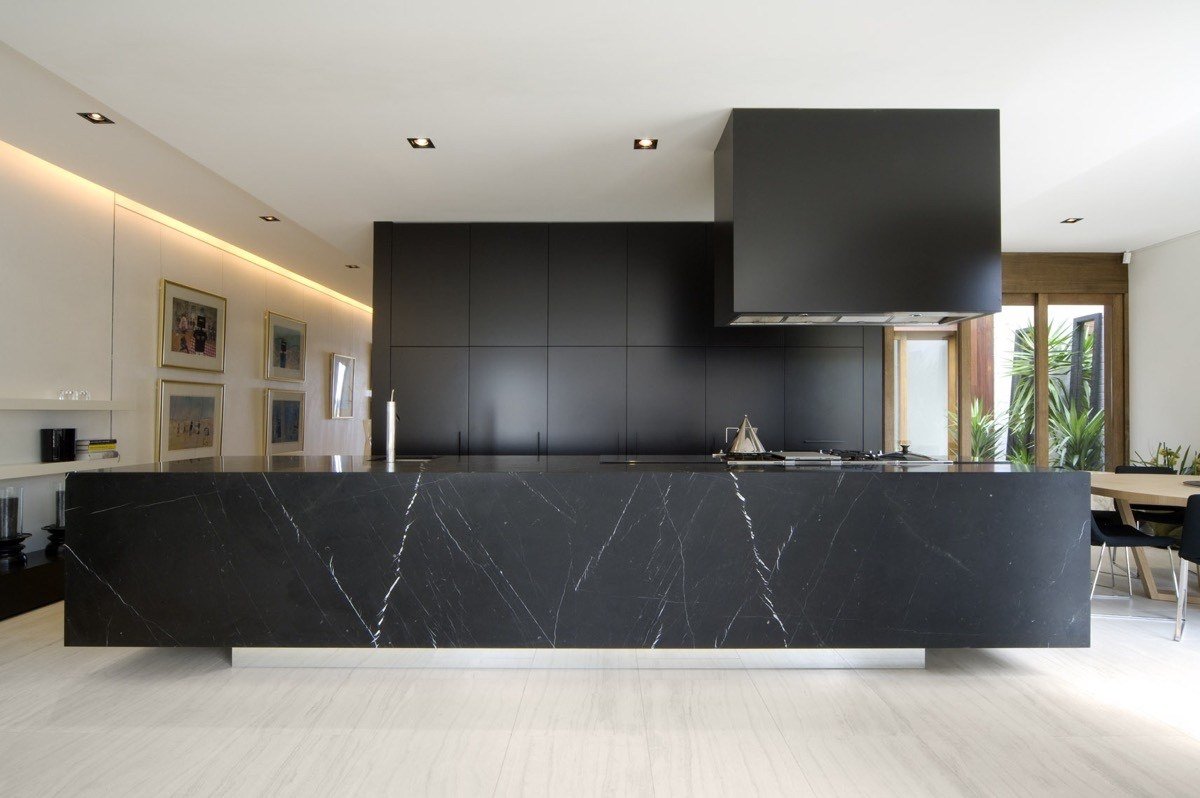 Dark modern kitchen interior by NK Kitchens & Joinery